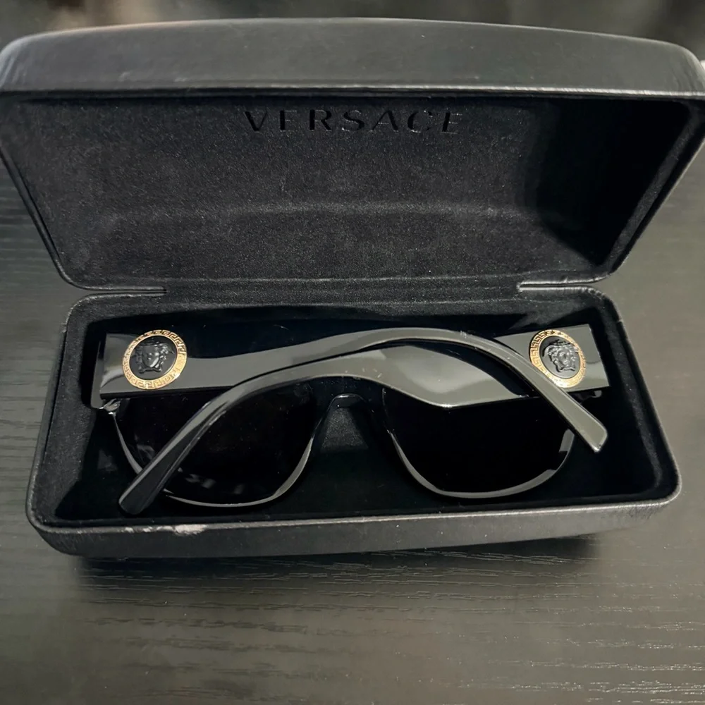 55MM Versace Square Polarized Sunglasses